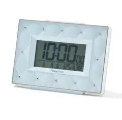 Francfranc アビスコ 電波デジタルクロック ブルー