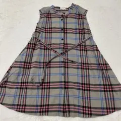 ブランシェス　100 チェックワンピース