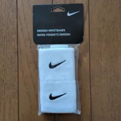Nike Swoosh Wristbands ホワイト 2個入り