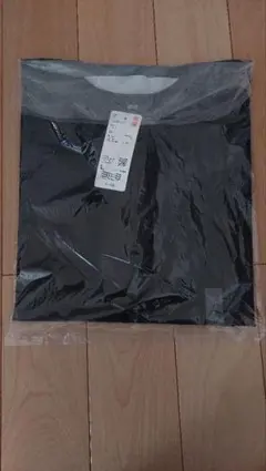 Women　エアリズムコットンT 長袖　黒