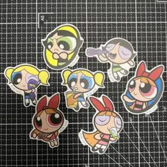 【新品・送料込み】シール フレークシール パワーパフガールズ 7枚 個人