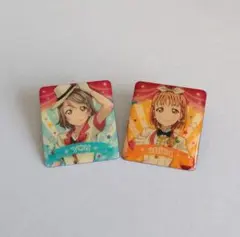 ピンズ２点セット　渡辺曜 高海千歌　ようちか ラブライブ！サンシャイン!!のサムネイル