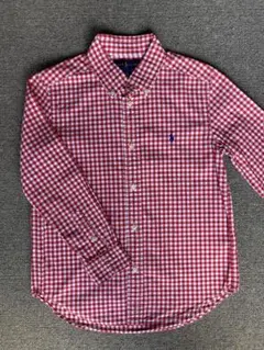 R*e様 Ralph Lauren 赤と白のチェック柄 長袖シャツ サイズ7