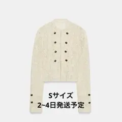 本日24日中限定値下げ ZARA レース トグルジャケット エクリュ