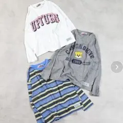 新品タグ付き　長袖カットソー3点セット（130）