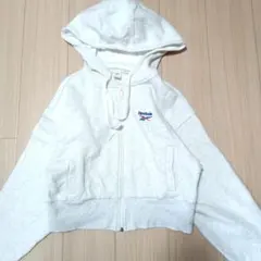 Reebok クロップドパーカー グレーS3069番
