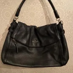 kate spade ケイトスペード　ブラックレザー ハンドバッグ