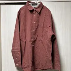 Tommy Hilfiger 赤 チェック柄 長袖シャツ