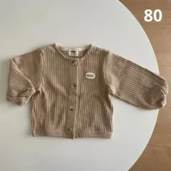 新品 ( 1-2y ) ONU 韓国子供服 リブ カーディガン