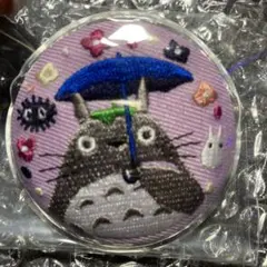 ジブリ 刺繍 缶バッジ ブローチ となりのトトロ