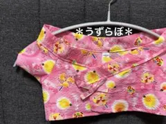 ラボット服　甚平 風車 提灯 桜柄 ピンク ④のサムネイル