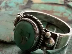 SAAD シルバーリング ターコイズ 925 11号 - メルカリ