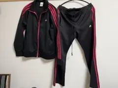 adidas ジャージ　上下セット ブラック/ピンク