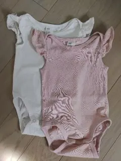 半袖　ロンパース　H&M　2枚セット　ノースリーブ　ベビー
