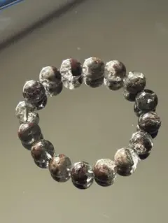 高透明 11mm ガーデンクォーツ ブレスレット 内径15cm 庭園水晶