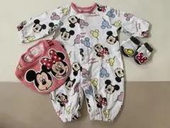 ディズニーコーデ　新生児　ディズニー　ベビー服　60 70 カバーオール