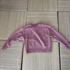 無印良品　ウール100%ニット　ピンク　M