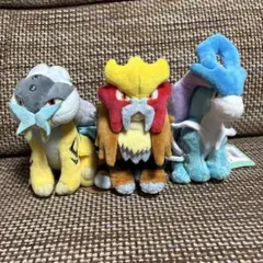 ポケモンフィット スイクン ライコウ エンテイ ぬいぐるみ ポケモン