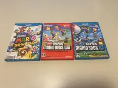 Wii＆WiiU マリオソフト 3本セット