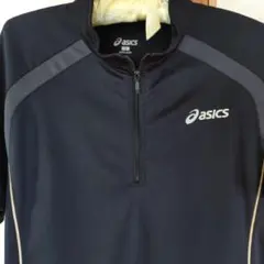 asics ジッパーポロシャツ M