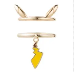 ポケモン　ピカチュウ   2連リング