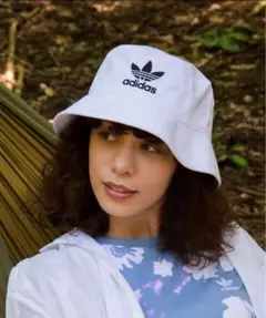adidas ホワイト バケットハット OSFM