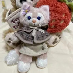 ディズニーダッフィーアンドフレンズ　リーナベルぬいぐるみバッジ