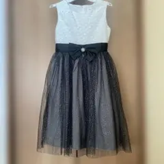 マザウェイズ　ドレス　130 白黒モノトーン