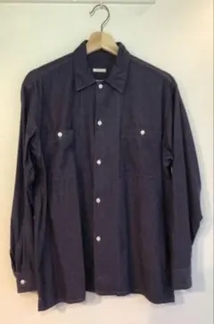 18AW COMOLIオープンカラーシャツ