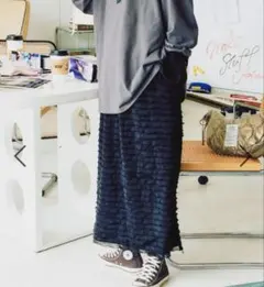 ニコアンド＊てぃらさんプロデュース ZIPフリルスカート ブラック Mのサムネイル