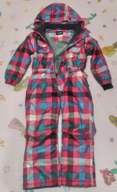 yuk チェック柄 スキーウェア 110