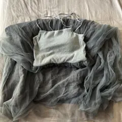 w closet カップ付き キャミソール グレー チュールのサムネイル