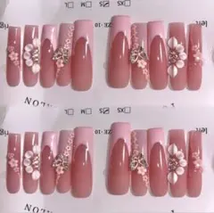 ピンク ネイルチップ ギャル y2k