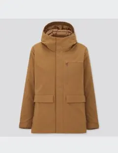 【美品】UNIQLO ハイブリッドダウンパーカ 2020 M ブラウン