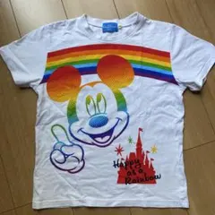 ディズニーリゾート　Happy as a Rainbow 150Tシャツミッキー