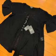 ARMANI EXCHANGE フリル袖カーディガン