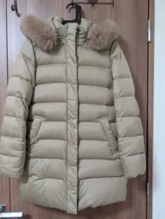 Demi-Luxe BEAMS ロングダウンコート　ベージュ　ブルーフォックス