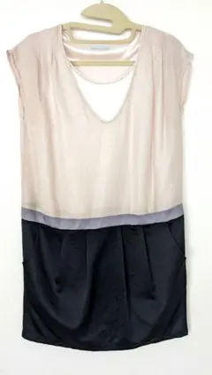 大幅値下げ！オペークドットクリップ　ワンピース　結婚式