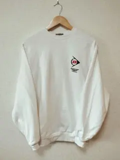 スウェット L ホワイト　DUNLOP モータースポーツ