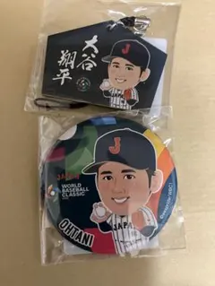 侍ジャパン 2026 WBC ガチャガチャ 大谷翔平 缶バッジと絵馬セット