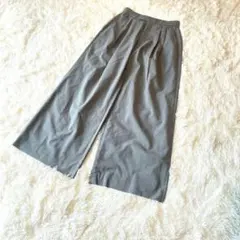 UNIQLO C ユニクロきれいめ ワイドパンツ XS ライトグレー