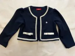 【美品】110㎝ POLO ネイビー リボン付き ジャケット フォーマル