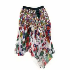 サカイ　フラワープリーツスカート 1 中古・古着通販】sacai (サカイ) フラワープリントプリーツスカート
