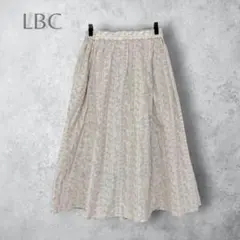 新品タグ付　【SAJOU × LBC】　花柄プリントスカート　ロング　ホワイトのサムネイル