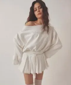 【本日中掲載終了】PELLICULE ペリキュール スウェット トレーナー 白