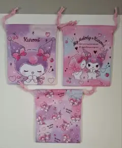 My Melody & Kuromi ポーチ 3枚セット