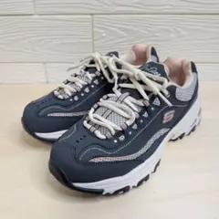 美品 スケッチャーズ SKECHERS ディライト 24.0cm 厚底スニーカー
