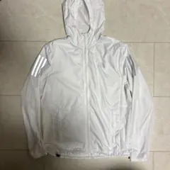 adidas ホワイト ウィンドブレーカー