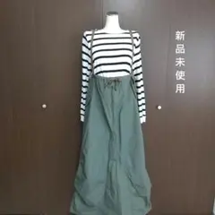 BEAMS BOY/ARMY オーバーパンツアレンジワンピース オリーブ
