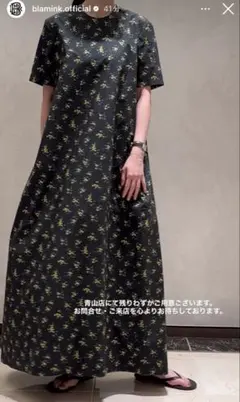 2026SS 今期　blamink 花柄　ワンピース　drawerのサムネイル